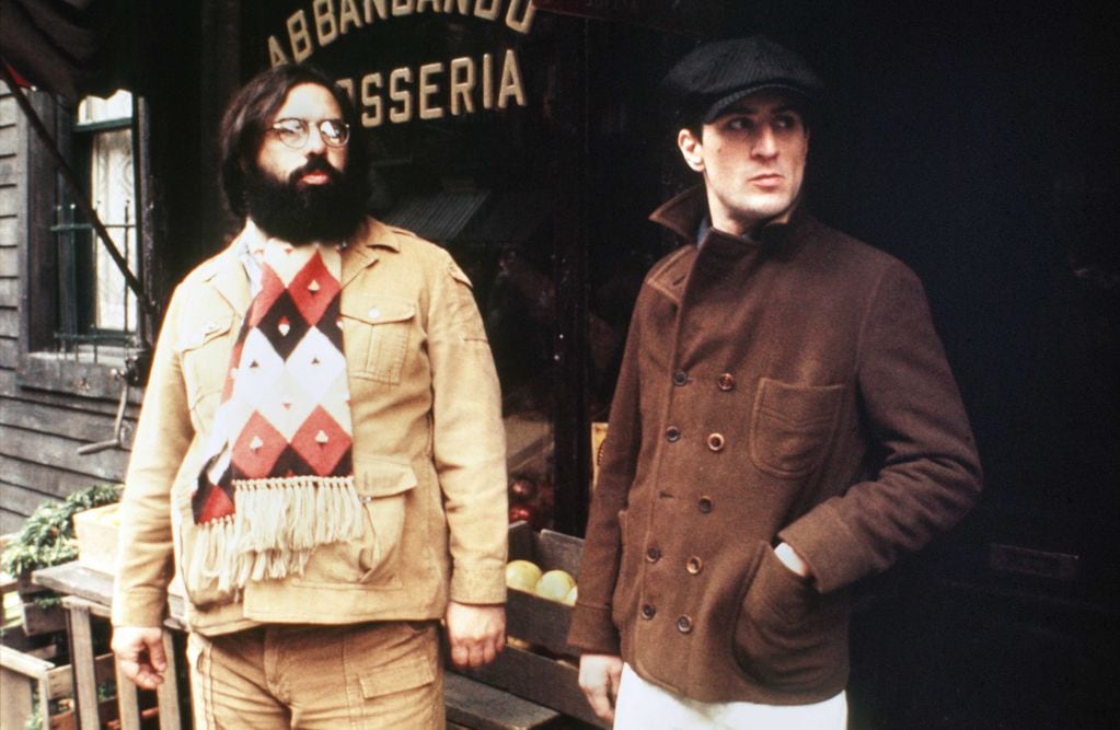 Francis Ford Coppola y Robert De Niro en el set de "El padrino II"