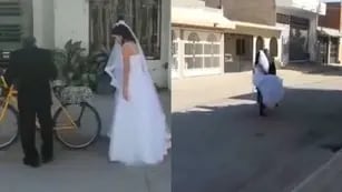 Se iba a casar, le propuso a su papá que la llevara a la iglesia en bicicleta y el video estalló TikTok