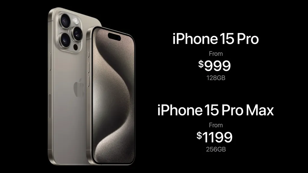 Apple presentó los nuevos modelos de iPhone 15 Pro y 15 Pro Max conservando los precios del años pasado.