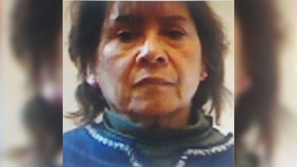 Silvia Zulema Chavez tiene 72 años, es de San Rafael y la buscan desde julio pasado. - Gentileza