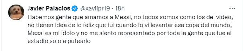 Comentarios sobre la pisada de la camiseta de Messi.