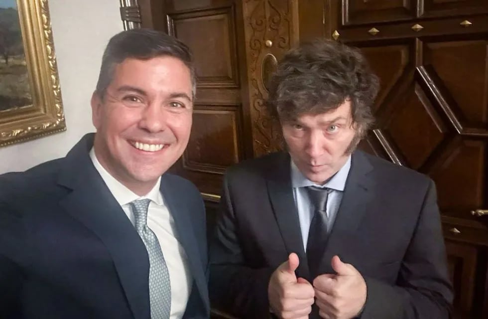 El mandatario argentino recibió en Casa Rosada a su par de Paraguay. X