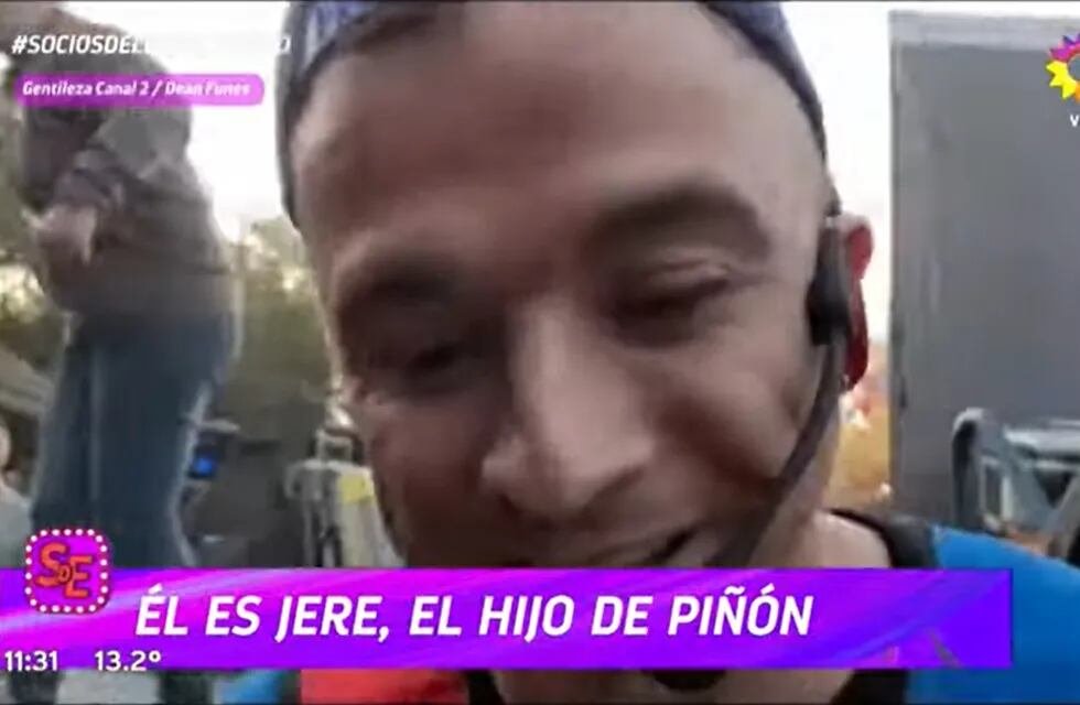 Jere Fijo estuvo en Deán Funes, la ciudad de su padre, Piñón (Captura de pantalla).