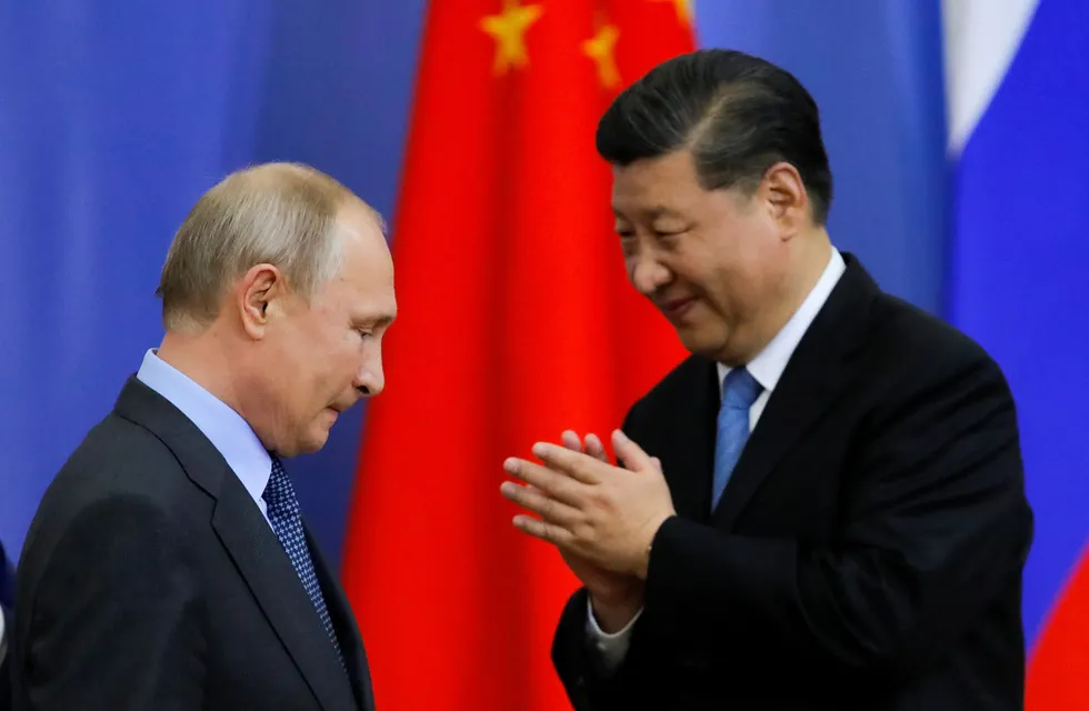 Los presidentes de Rusia y China, Vladimir Putin y Xi Jinping, respectivamente. Imagen de archivo.
