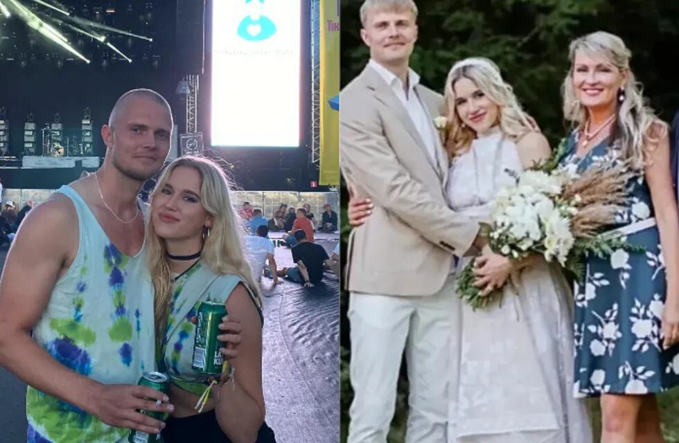 La pareja se casó en un salón al aire libre en Helsinki en agosto de 2022. Foto: instagram samulieriksson / matildaieriksson_