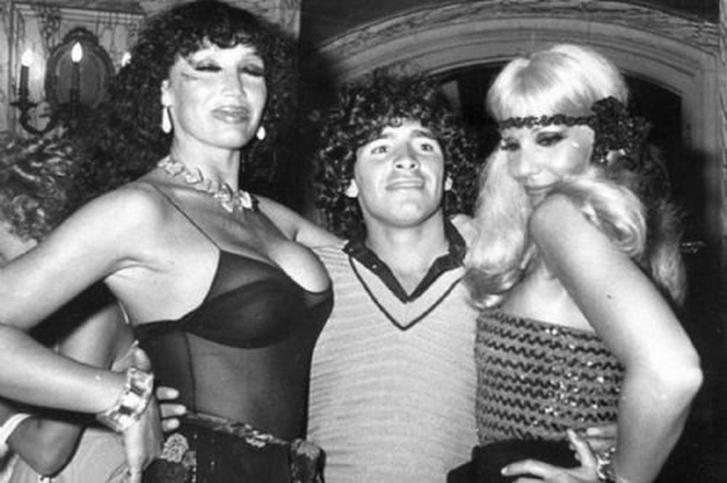 Moria Casán, Maradona y Susana Giménez. 