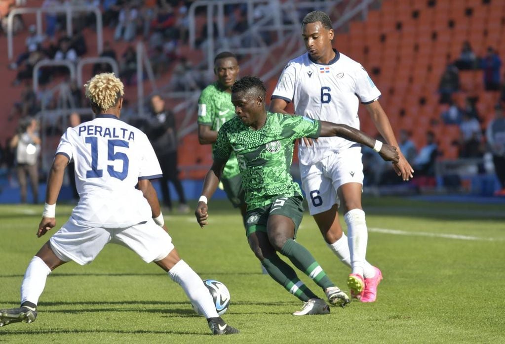 Nigeria vs. Dominicana, el primer partido en Mendoza del Mundial SUB 20 2023. / Orlando Pelichotti (Los Andes).
