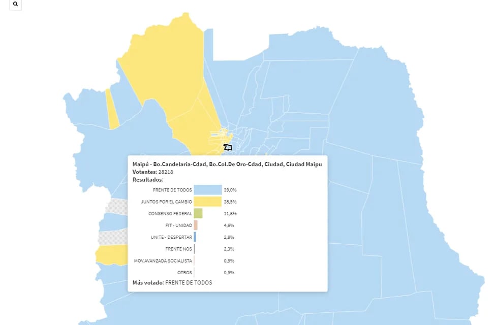 El mapa del "microvoto": mirá cómo votaron en tu barrio