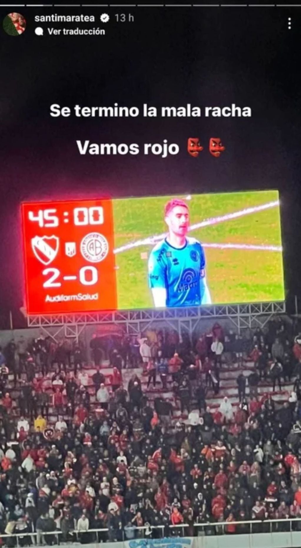 Santi Maratea optimista con el futuro de Independiente
