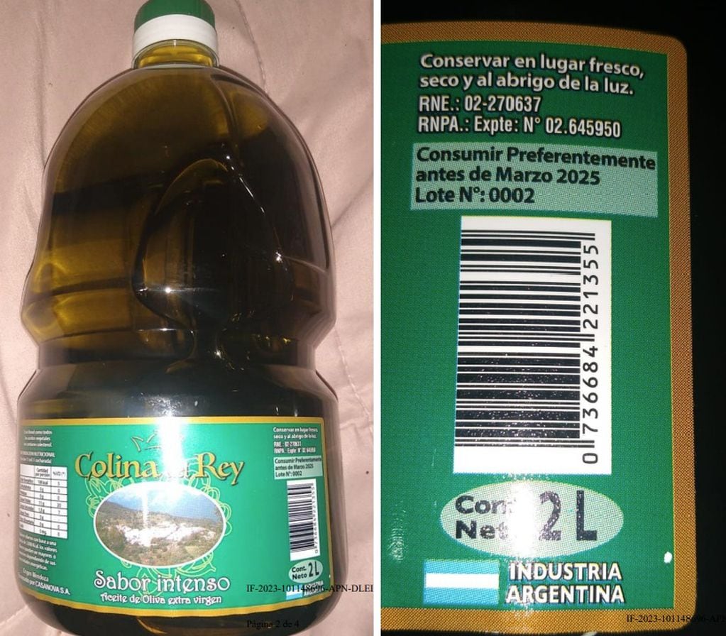 El aceite de oliva "mendocino" prohibido por Anmat