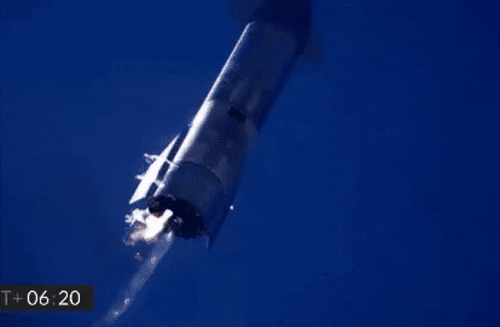 Nueva explosión de un cohete de SpaceX, la empresa de Elon Musk, al intentar aterrizar.