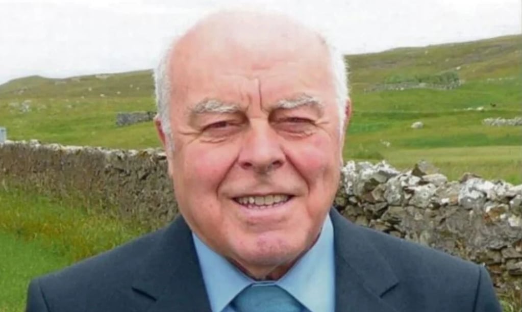 Peter Tait se presenta en Shetland, Escocia, como candidato independiente. Foto: Gentileza