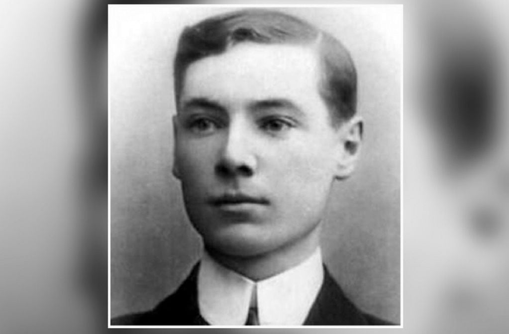 Edgar Andrew, cordobés que murió en el hundimiento del Titanic en 1912 (Télam)