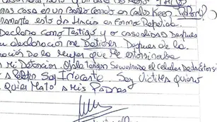 Una grafóloga analizó las cartas de Martín Del Río y determinó que muestra rasgos “sádicos” y “vengativos” en su escritura