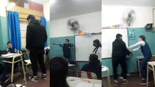 Violencia escolar. (Captura de video)
