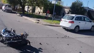 Una motociclista resultó gravemente herida tras un choque en San Rafael