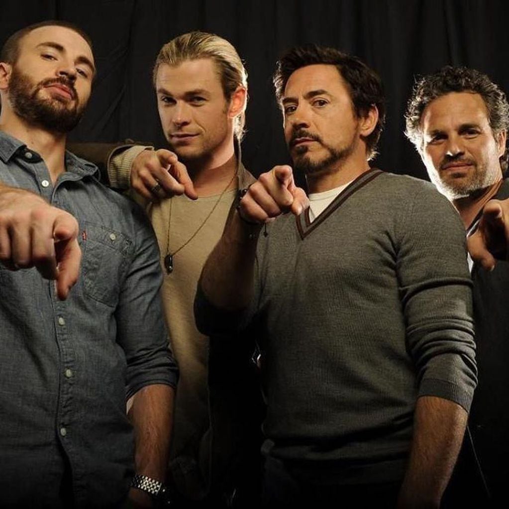 Chris Evans, Chris Hemsworth, Robert Downey Jr. y Mark Ruffalo, cuatro de los galanes históricos de Marvel