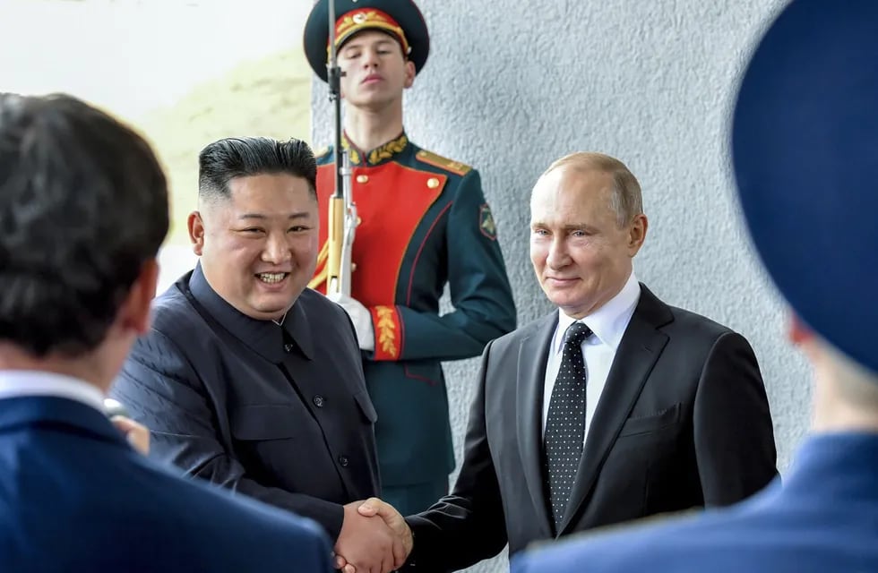 Kim Jong Un y Vladimir Putin, presidentes de Corea del Norte y Rusia respectivamente. Imagen de archivo.