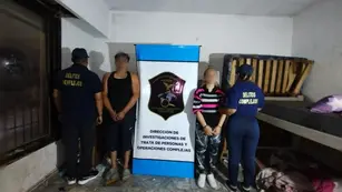 Los policías encontraron a los niños en un operativo contra la trata de personas y muchos de ellos rompieron en llanto. (Policía de Buenos Aires)