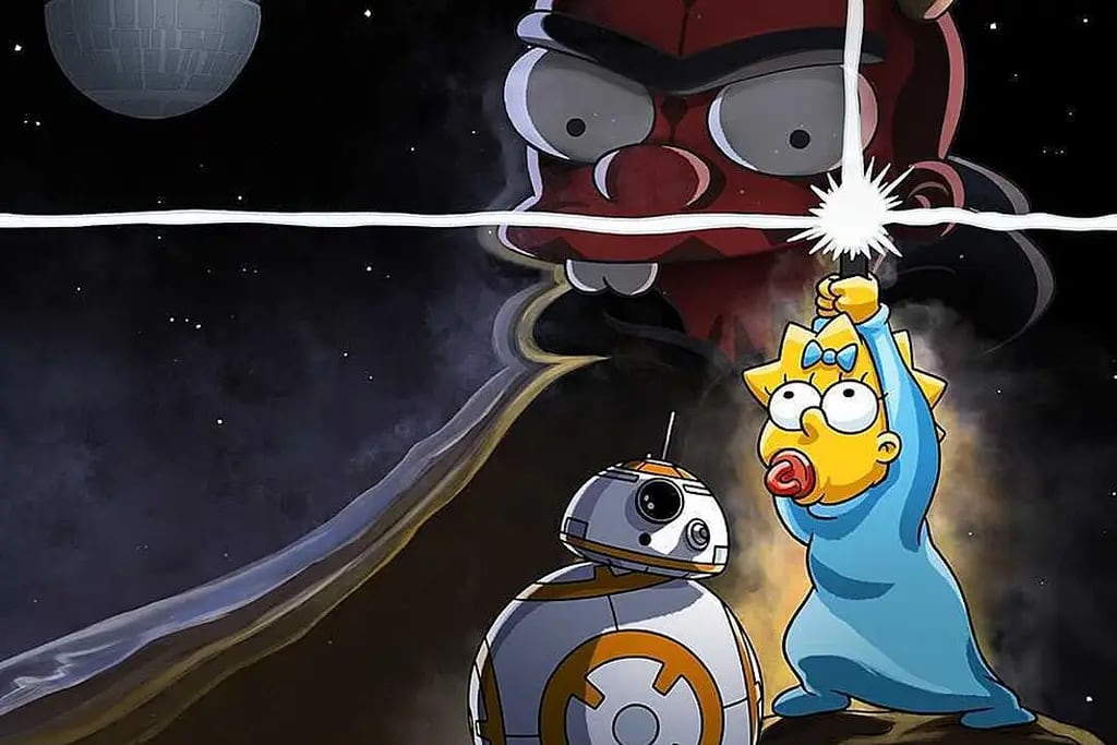 Los Simpsons y Star Wars se unen en un estreno galáctico de Disney+