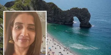 Una mujer murió al caer por un acantilado en una playa