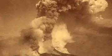 El volcán que llegó a Buenos Aires: la erupción más violenta registrada en la historia del Krakatoa