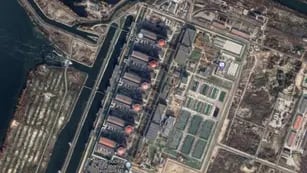 La central nuclear de Zaporiyia (Google Maps).