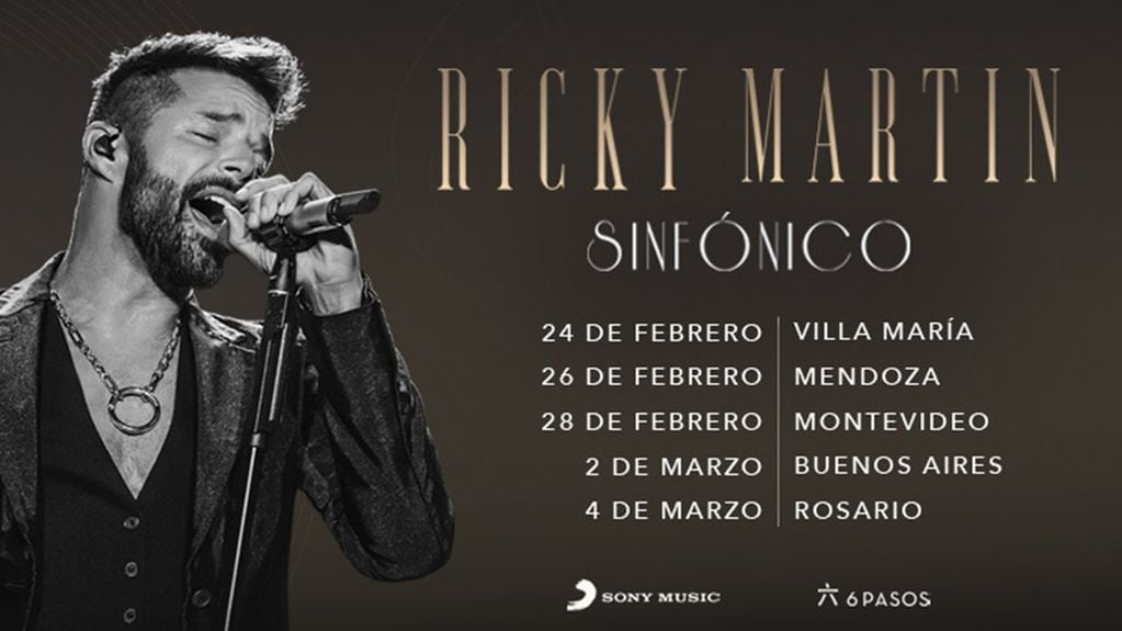 Entradas para Ricky Martin en Mendoza: precios y dónde comprar