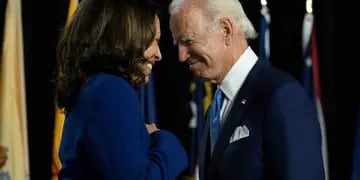 Kamala Harris y Joe Biden, los candidatos de los demócratas. (AP)