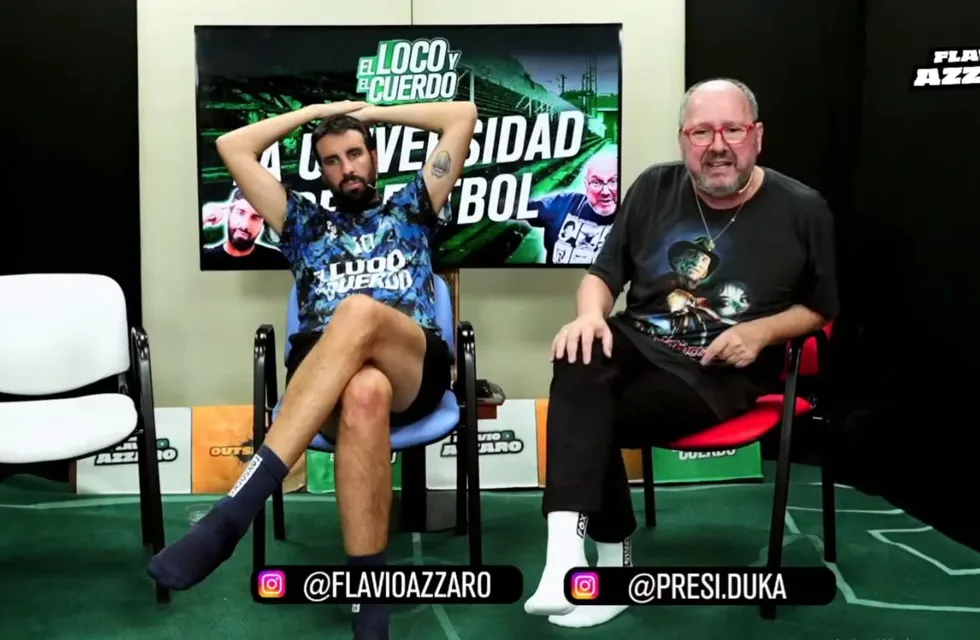 Flavio Azzaro y Andrés Ducatenzeiler en "El Loco y el Cuerdo".