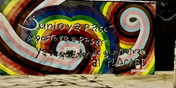 Vandalizaron un mural LGBTI en Guaymallén y dejaron un mensaje de odio