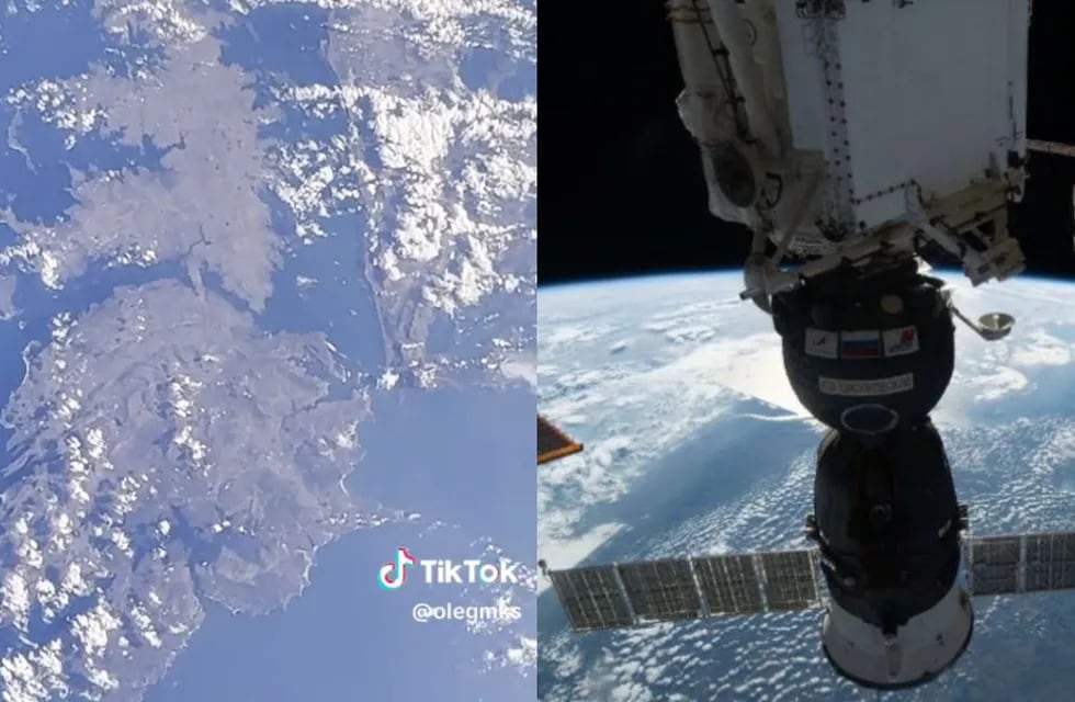 Las impactantes imágenes de las Islas Malvinas desde el espacio captadas por un astronauta ruso.