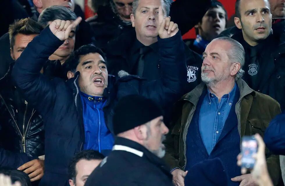 La polémica y sexista frase del presidente del Nápoli al hablar de Diego Maradona