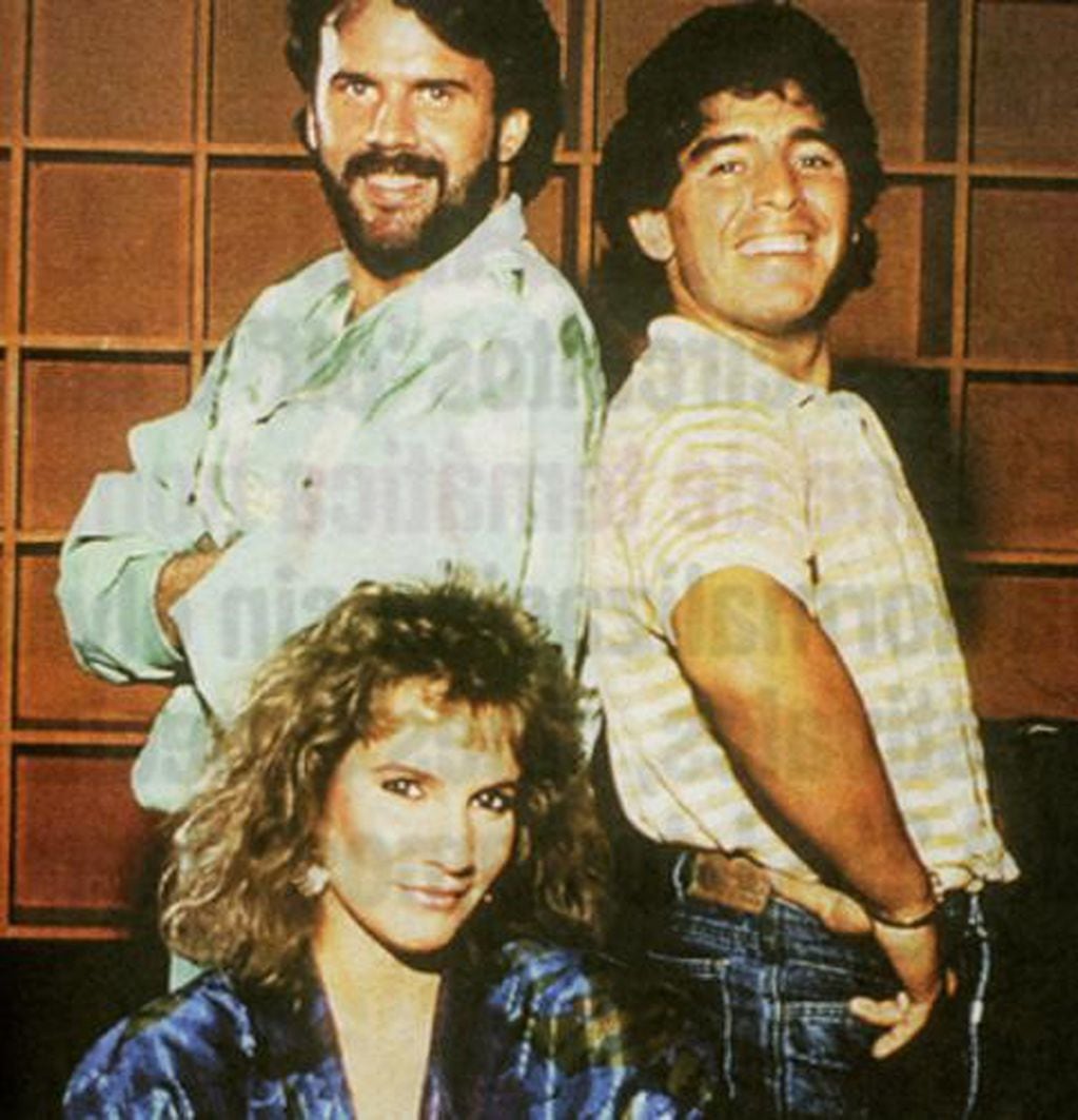 Diego Maradona grabó un tema junto a Lucía y Joaquín Galán.
