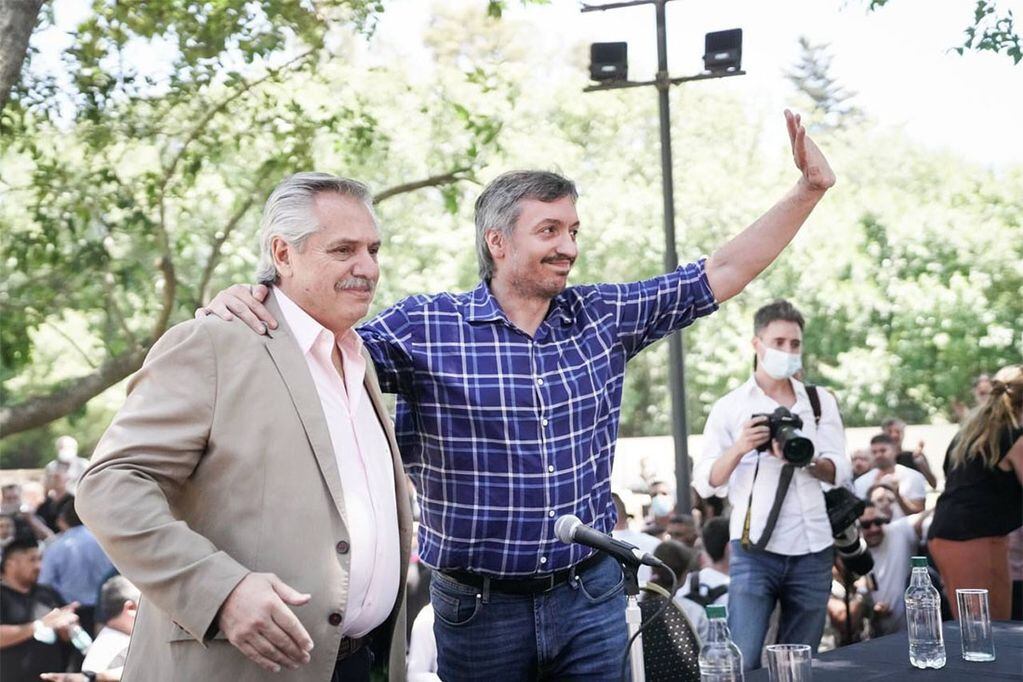 El presidente Alberto Fernández participó este sábado de la asunción de Máximo Kirchner como flamante presidente del PJ bonaerense y aprovechó para apuntar contra la oposición luego del fracaso del Presupuesto 2022 en la Cámara de Diputados.