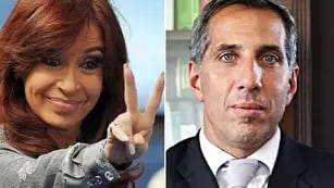 Cristina Kirchner y el fiscal Diego Luciani