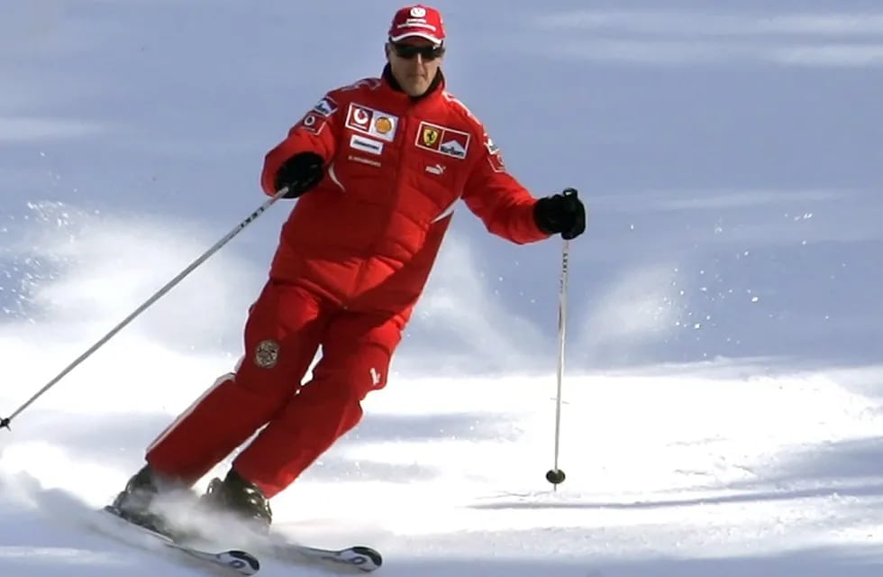 Michael Schumacher sufrió un durísimo accidente mientras esquiaba en Francia. Ya pasaron 10 años. / archivo