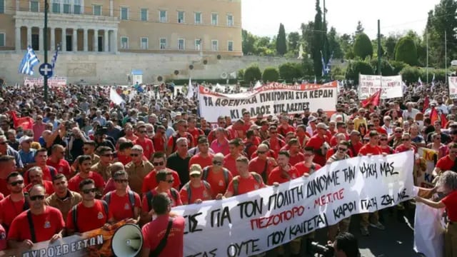 Protestas en Grecia por Reforma laboral