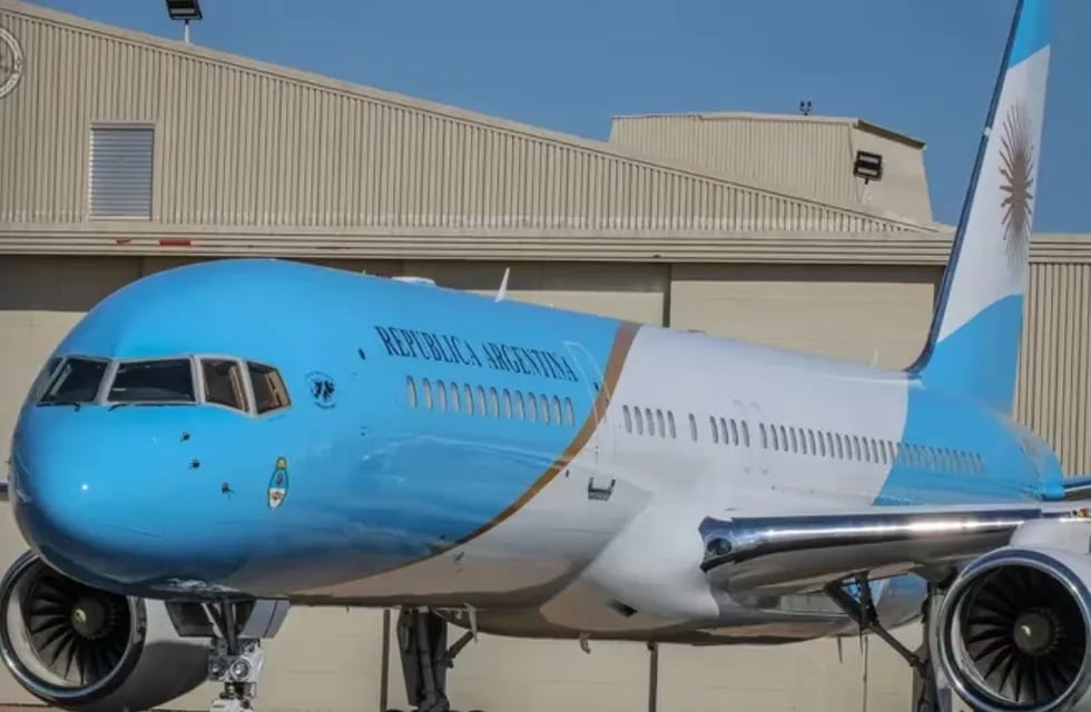 Milei viajó en el avión presidencial ARG 01, un Boeing 757-256. Foto: Gentileza