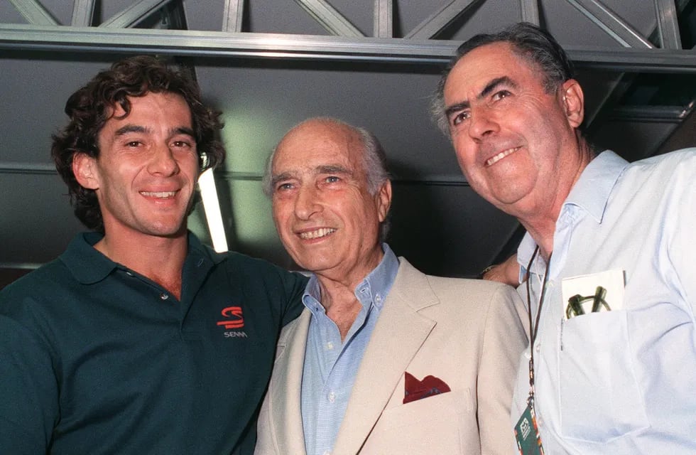 El día que Enrique Moltoni juntó a dos leyendas: Juan Manuel Fangio y Ayrton Senna