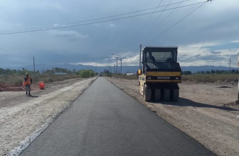 Nuevo puente y avance del 50% para una ruta estratégica de Maipú. Foto: Prensa Vialidad de Mendoza