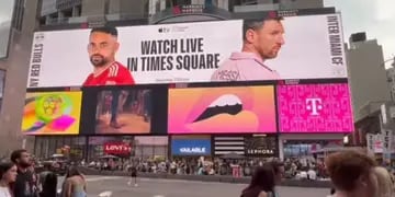 Messi en Times Square