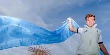 Dante Cittadini, campeón del mundo en nacra 15, será el encargado de llevar la bandera argentina en la ceremonia de mañana en el Obelisco. 