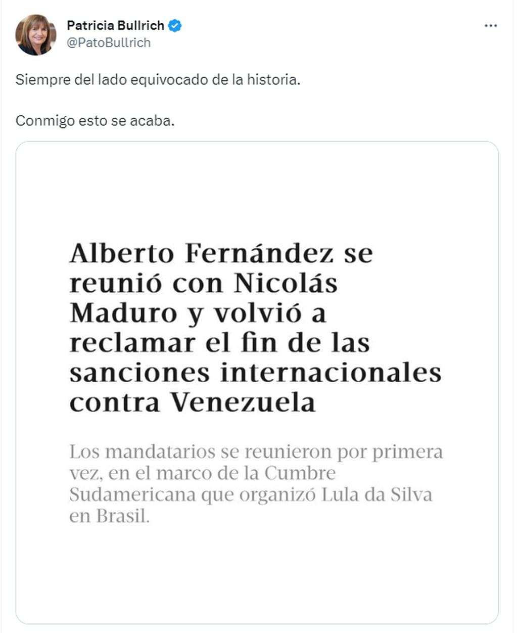 La reacción de la oposición a la foto de Fernández con Maduro - Twitter