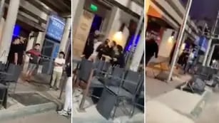 Descontrol: quisieron entrar a un bar en Tunuyán, no los dejaron y arrojaron sillas del lugar