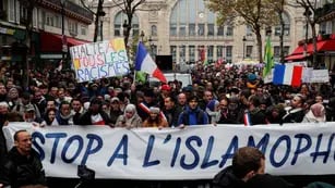 Protestas contra la islamofobia en Francia