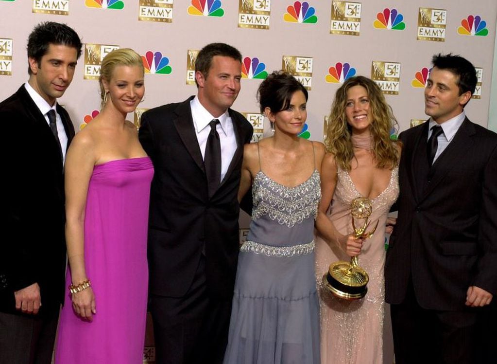 David Schwimmer, Lisa Kudrow, Matthew Perry, Courteney Cox Arquette, Jennifer Aniston y Matt LeBlanc  (AP)
