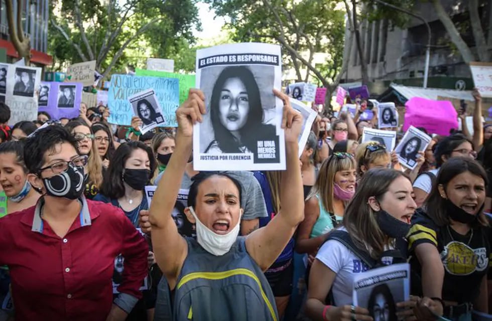 Una de las marchas en pedido de Justicia por Florencia Romano. Nicolás Ríos / Los Andes