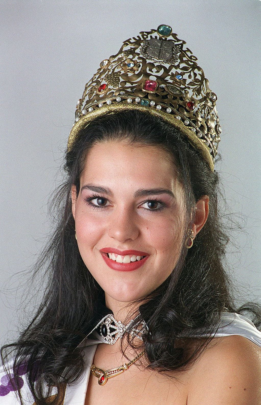 Reina. Noelia Blanco (18), de Tupungato, fue coronada el 2 de marzo de 2002.