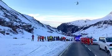 Rescataron a ocho personas tras una avalancha en Austria